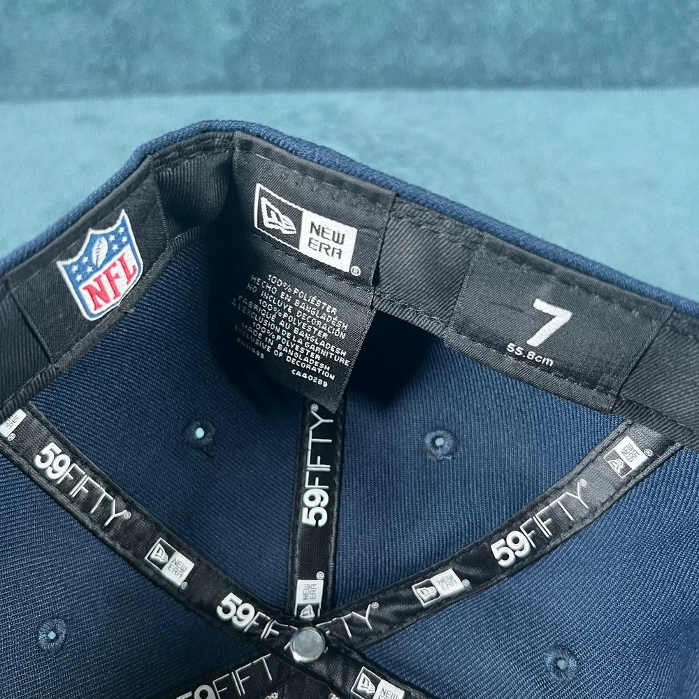 New‎ Era 59FIFTY Denver Broncos Unisex Classic Dark Blue Fitted Hat Size 7